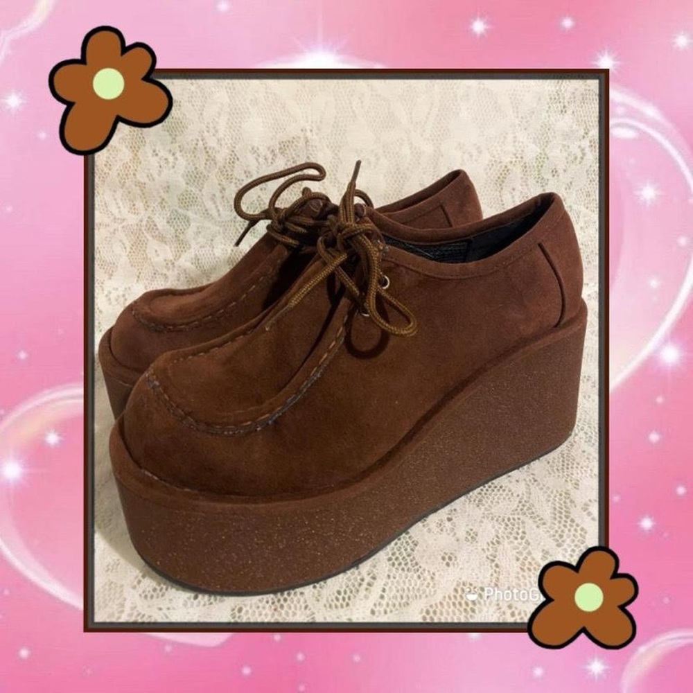 Vintage 90s Chunky Platform Loafers